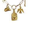 Wholesale Stainless Steel Fashion Boots Pendant With Heart Shape Electroplated In 18K Gold Color