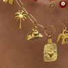 Wholesale Stainless Steel Fashion Boots Pendant With Heart Shape Electroplated In 18K Gold Color