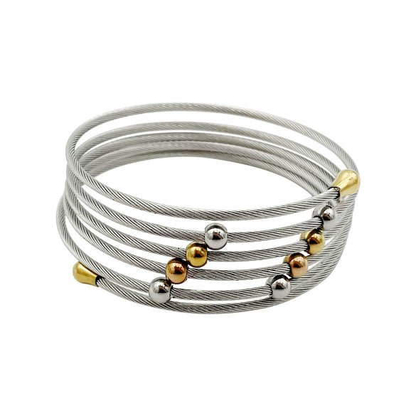 Wholesale Stainless Steel Fashion Bracelets Ins Style Geometric Electroplated For Men And Women