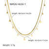 Wholesale Stainless Steel Fashion Geometric Tassel Necklace For Women With Electroplating