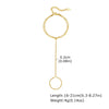 Wholesale Stainless Steel Fashion Hand Support Round Snake Chain Double Layer Overlapping Gold Plated Bracelet For Women