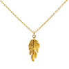 Wholesale Stainless Steel Feather Cross Chain Necklace With Real Gold Plating Ins Style Geometric Unisex