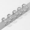 Wholesale Stainless Steel Female Open Adjustable Ring With Letter Pattern Simple Style Electroplated