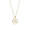 Wholesale Stainless Steel Fishtail Dolphin Pendant Necklace With Mixed Gem Inlay And Electroplating