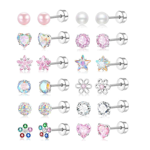 Wholesale Stainless Steel Fivepointed Star Electroplated Simple Style Ear Nails