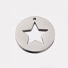 Wholesale Stainless Steel Fivepointed Star Geometric Diy Handmade Fine Polished Jewelry Accessories Necklace Pendant
