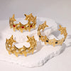Wholesale Stainless Steel Fivepointed Star Open Bracelet Electroplated Jewelry For Women