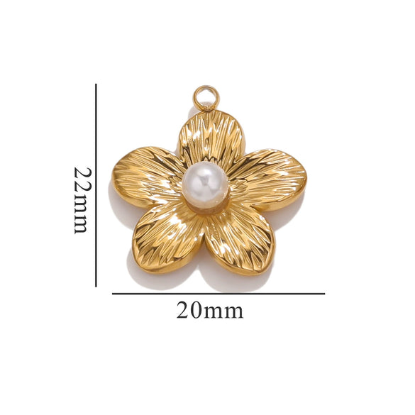 Wholesale Stainless Steel Floral High Sense Pendant With Totem Pattern And Electroplating Treatment