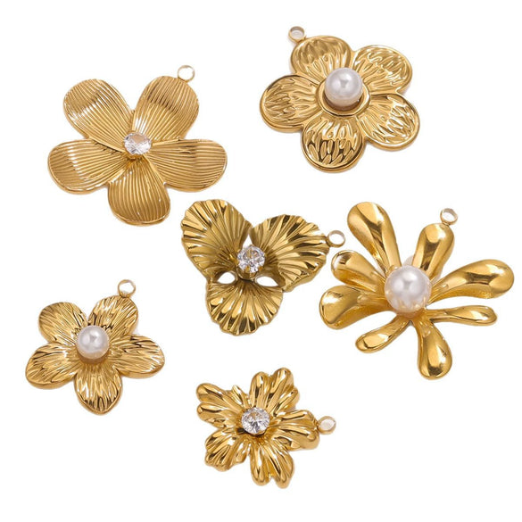 Wholesale Stainless Steel Floral High Sense Pendant With Totem Pattern And Electroplating Treatment