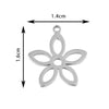 Wholesale Stainless Steel Floral Jewelry Accessories Pendant With Electroplating Hollow Rose Four Leaf Clover Tree Leaves Design