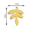 Wholesale Stainless Steel Floral Jewelry Accessories Pendant With Electroplating Hollow Rose Four Leaf Clover Tree Leaves Design