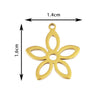 Wholesale Stainless Steel Floral Jewelry Accessories Pendant With Electroplating Hollow Rose Four Leaf Clover Tree Leaves Design