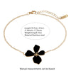 Wholesale Stainless Steel Floral Oil Dripping Jewelry Set For Women Necklace And Bracelet