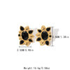 Wholesale Stainless Steel Flower Earrings Electroplated For Women Fashion Style