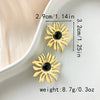 Wholesale Stainless Steel Flower Earrings Electroplated For Women Fashion Style