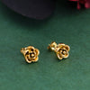 Wholesale Stainless Steel Flower Earrings French Retro Style Electroplating