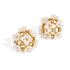Wholesale Stainless Steel Flower Earrings With Electroplating Treatment For Women