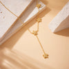 Wholesale Stainless Steel Flower Fashion Simple All Match Gold Plated Electroplated Women's Necklace Accessories