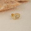 Wholesale Stainless Steel Flower Geometric Women's Piercing Earrings With Electroplating