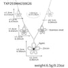 Wholesale Stainless Steel Flower Jewelry Set With Electroplating For Women Necklace Bracelet Ring Earrings Elegant Design