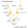 Wholesale Stainless Steel Flower Jewelry Set With Electroplating For Women Necklace Bracelet Ring Earrings Elegant Design