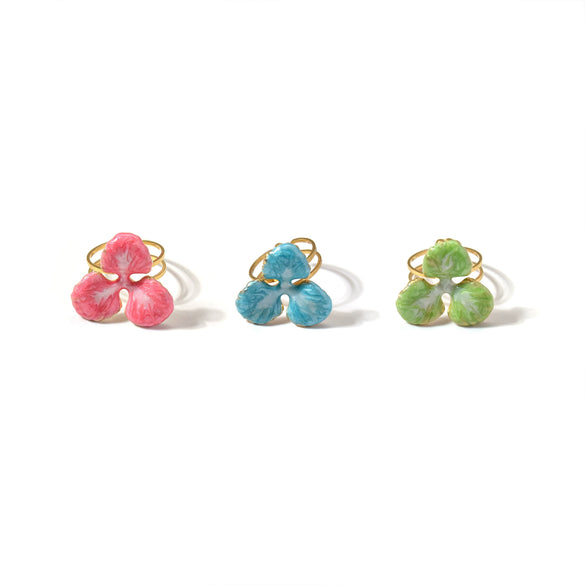 Wholesale Stainless Steel Flower Opening Ring With Electroplating Treatment