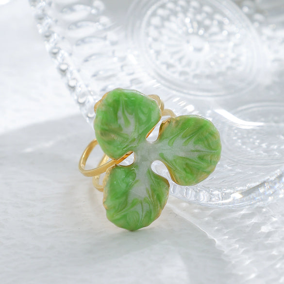 Wholesale Stainless Steel Flower Opening Ring With Electroplating Treatment