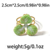 Wholesale Stainless Steel Flower Opening Ring With Electroplating Treatment
