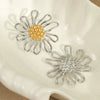 Wholesale Stainless Steel Flower Pattern Electroplated Women's Earrings