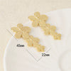 Wholesale Stainless Steel Flower Shaped Goldplated Polish Earrings For Women