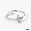 Wholesale Stainless Steel Flower Zircon Jewelry Set With Electroplating For Women Literary And Artistic Flower Ring And Earrings