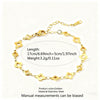 Wholesale Stainless Steel Four Leaf Flower Geometric Electroplated Bracelet For Women