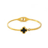 Wholesale Stainless Steel Fourleaf Clover Fashion Electroplated Women's Bracelet