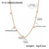 Wholesale Stainless Steel Freshwater Pearl Geometric Fashion Necklace With Electroplating
