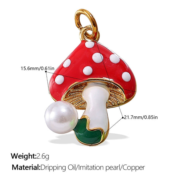 Wholesale 316L Stainless Steel Fruit And Vegetable 3D Dripping Oil Style Necklace Pendant And Bracelet Accessories