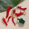 Wholesale 316L Stainless Steel Fruit And Vegetable 3D Dripping Oil Style Necklace Pendant And Bracelet Accessories