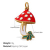 Wholesale 316L Stainless Steel Fruit And Vegetable 3D Dripping Oil Style Necklace Pendant And Bracelet Accessories