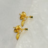 Wholesale Stainless Steel Fruit Banana Stud Earrings Simple Style Electroplated Jewelry For Women