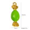 Wholesale Stainless Steel Fruit Food Style Dripping Oil Handmade Jewelry Pendant