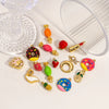 Wholesale Stainless Steel Fruit Food Style Dripping Oil Handmade Jewelry Pendant