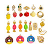 Wholesale Stainless Steel Fruit Food Style Dripping Oil Handmade Jewelry Pendant