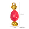 Wholesale Stainless Steel Fruit Food Style Dripping Oil Handmade Jewelry Pendant