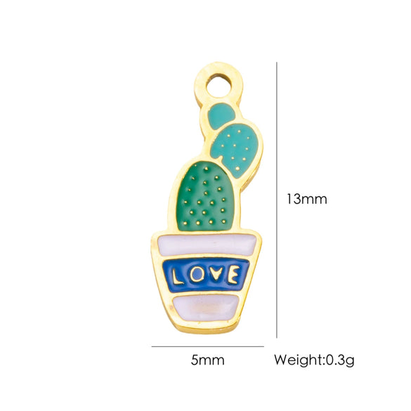 Wholesale Stainless Steel Fruit Food Style Dripping Oil Pendant Accessory