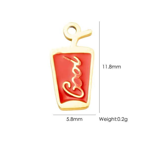 Wholesale Stainless Steel Fruit Food Style Dripping Oil Pendant Accessory
