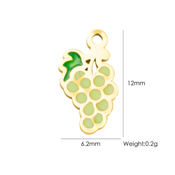 Wholesale Stainless Steel Fruit Food Style Dripping Oil Pendant Accessory