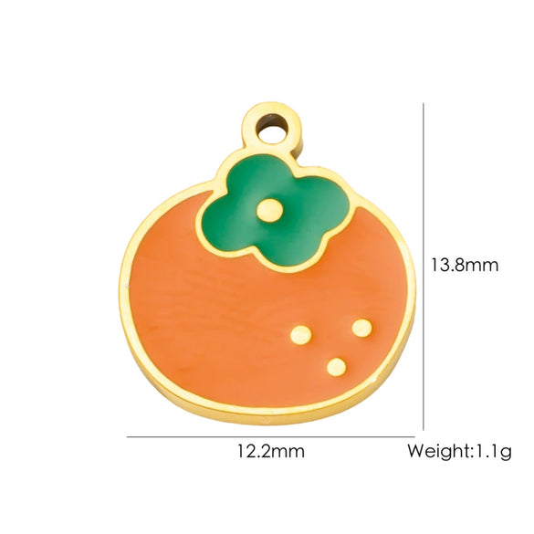 Wholesale Stainless Steel Fruit Food Style Dripping Oil Pendant Accessory