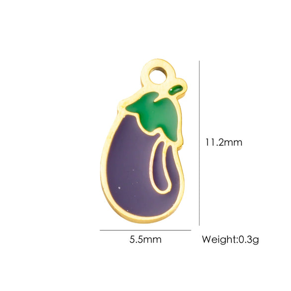 Wholesale Stainless Steel Fruit Food Style Dripping Oil Pendant Accessory
