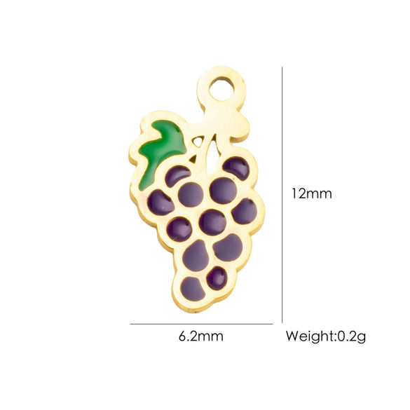 Wholesale Stainless Steel Fruit Food Style Dripping Oil Pendant Accessory