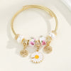 Wholesale Stainless Steel Fruit Pattern Diamond Inlaid Bracelet For Women