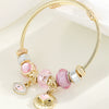 Wholesale Stainless Steel Fruit Pattern Diamond Inlaid Bracelet For Women